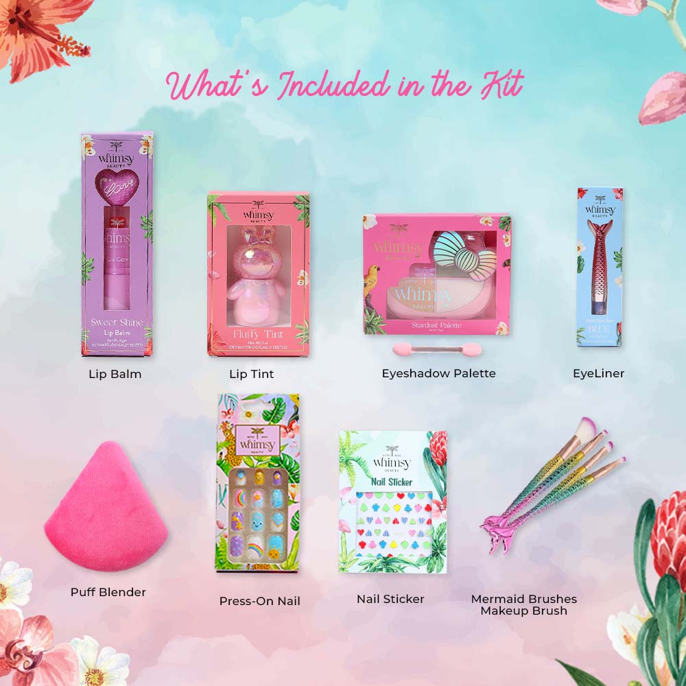 Whimsy Love Vanity Beauty Kit For Kids & Teens - Pack of 11