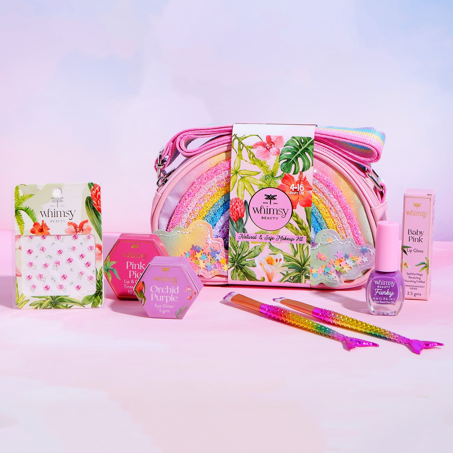 Whimsy Rainbow Sling Bag Beauty Kit Pack of - Main Image