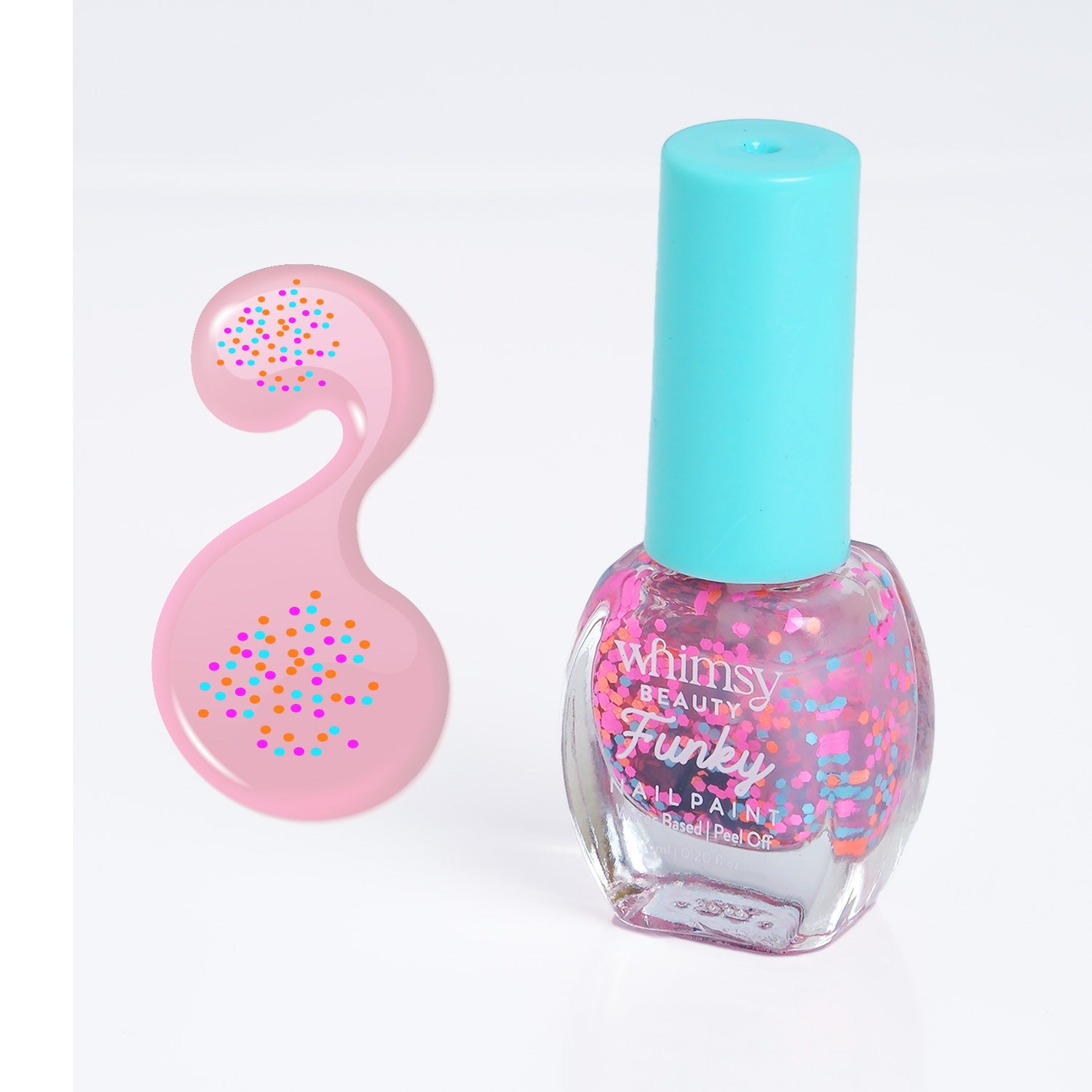 Whimsy Funky Coloured Glitter Nail Paint