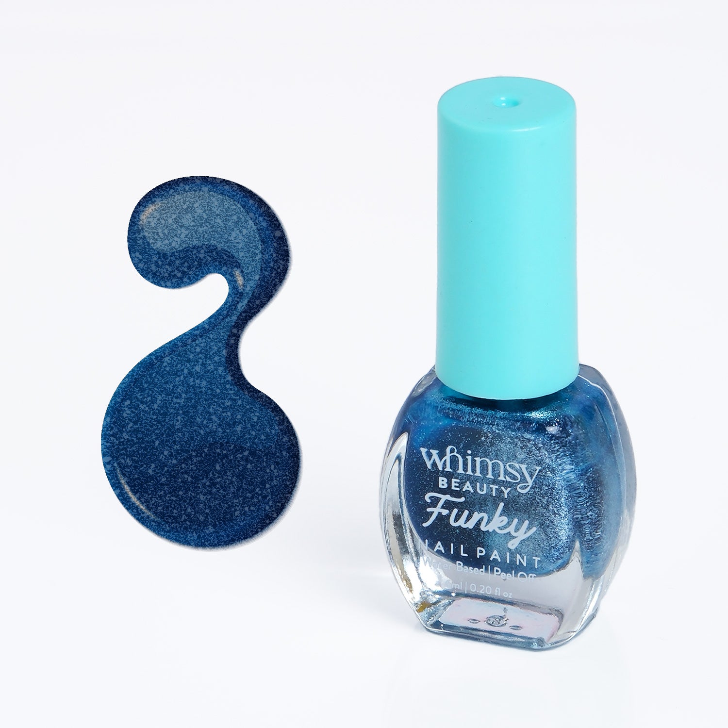 Whimsy Funky Blue Glitter Nailpaint
