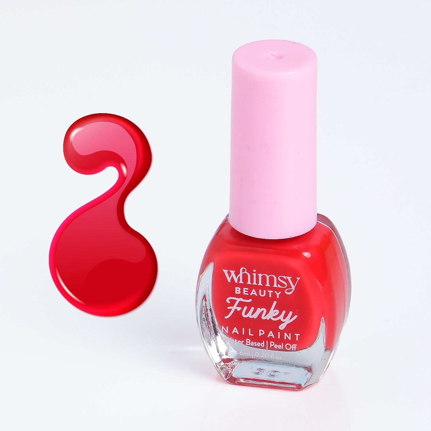 Whimsy Funky Red Nail Paint
