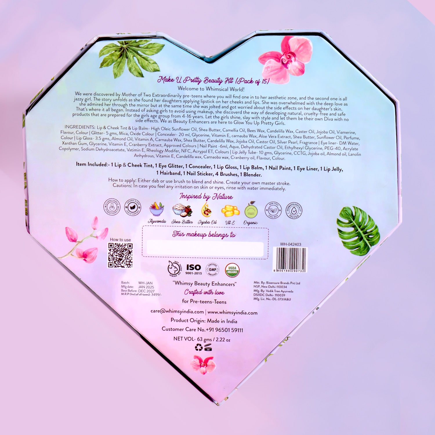 Whimsy Make U Pretty Beauty Kit - Pack of 15