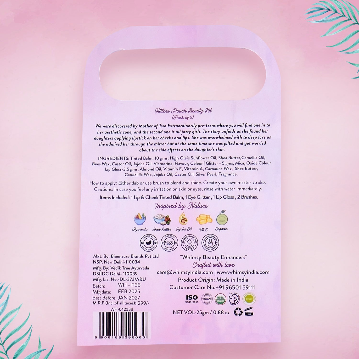 Whimsy Glitters Pouch Gift Set (Pack of 5)