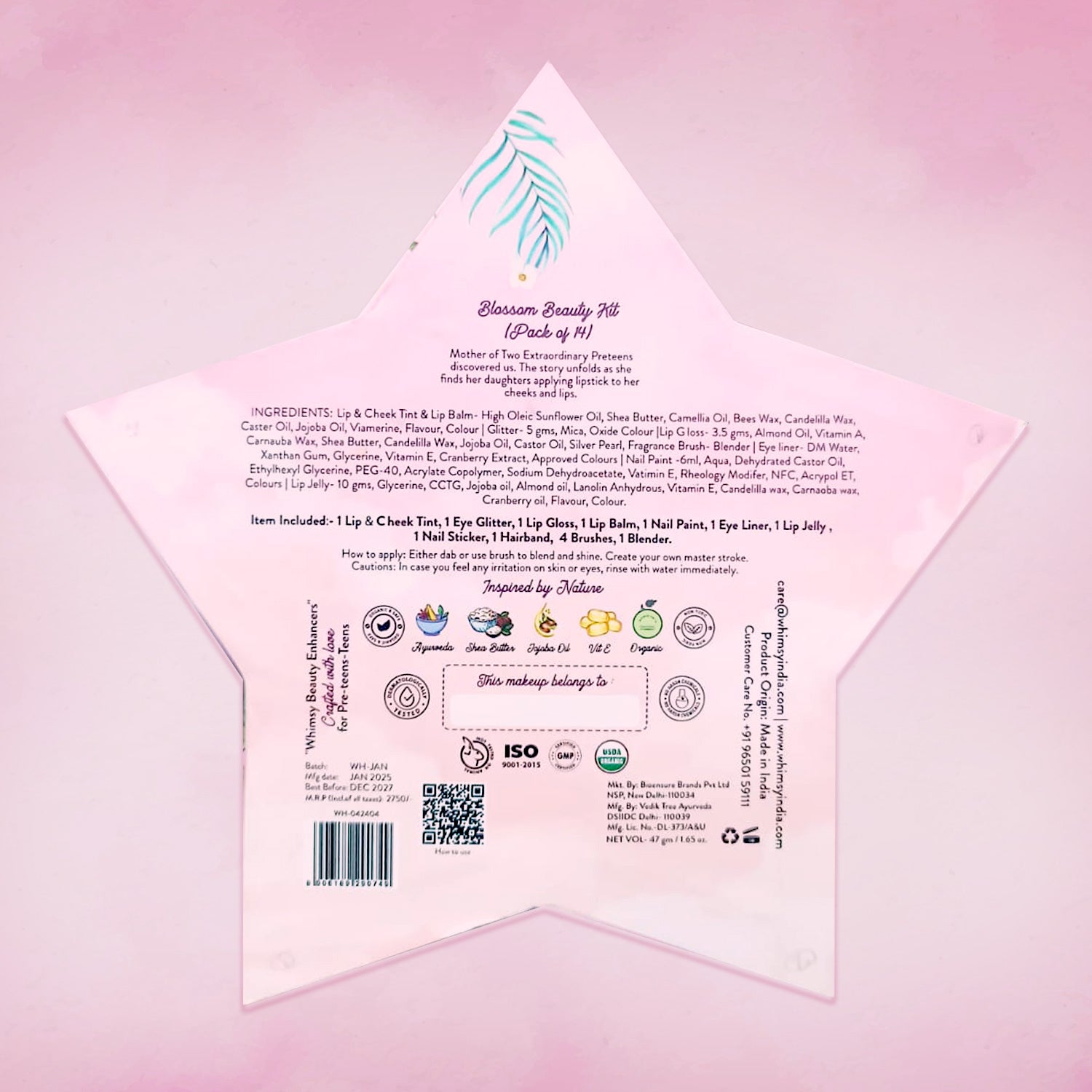 Whimsy Beauty Blossom Beauty Kit - Pack of 14