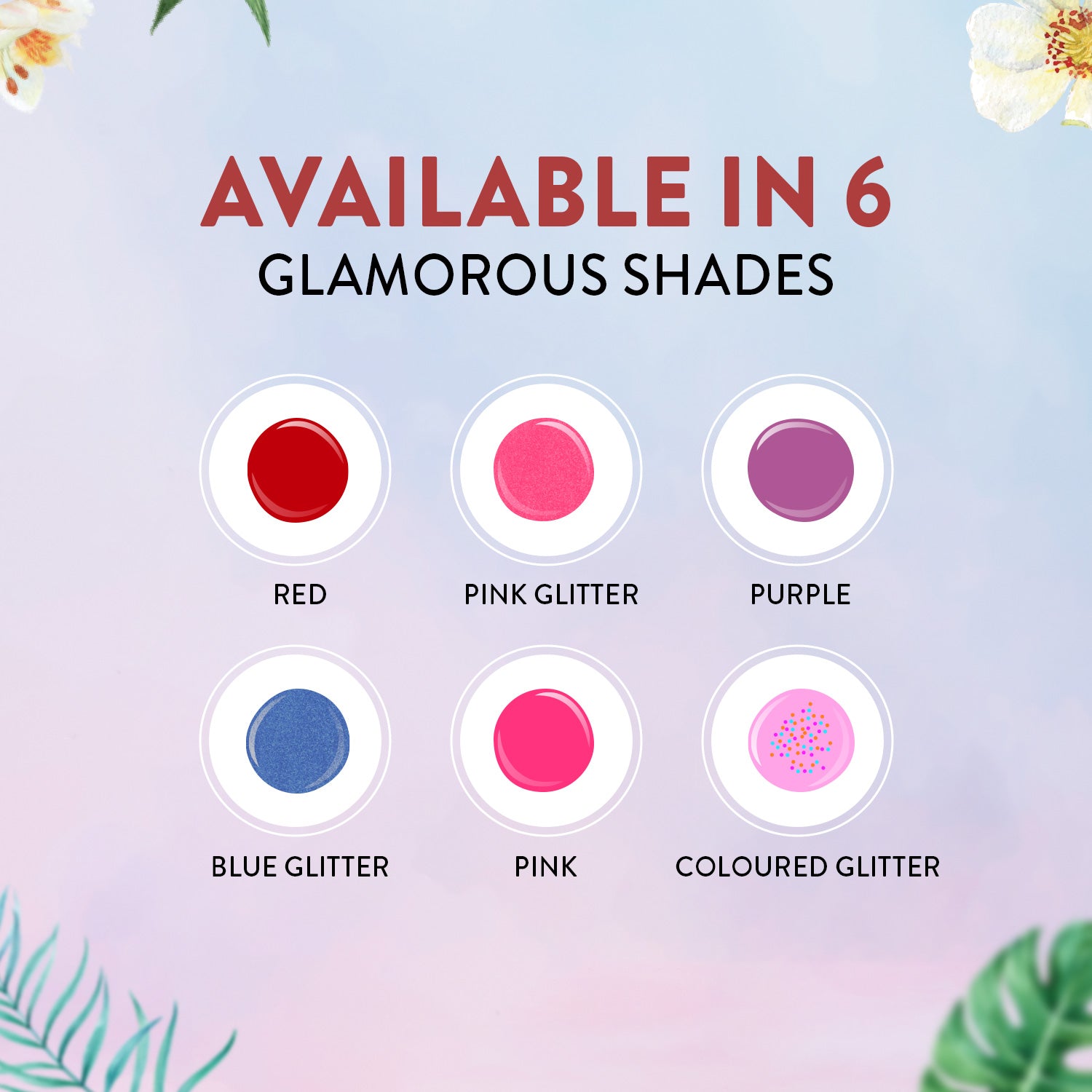 Whimsy Funky Coloured Glitter Nail Paint