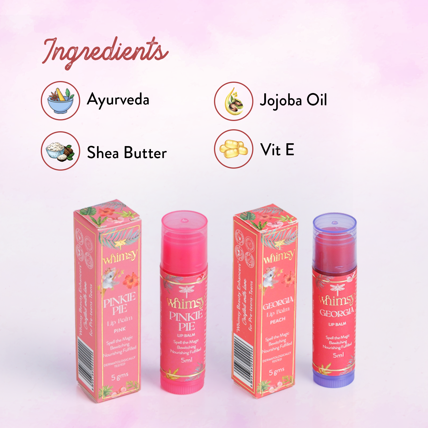 Whimsy Lip Balm Combo - Pack of 2