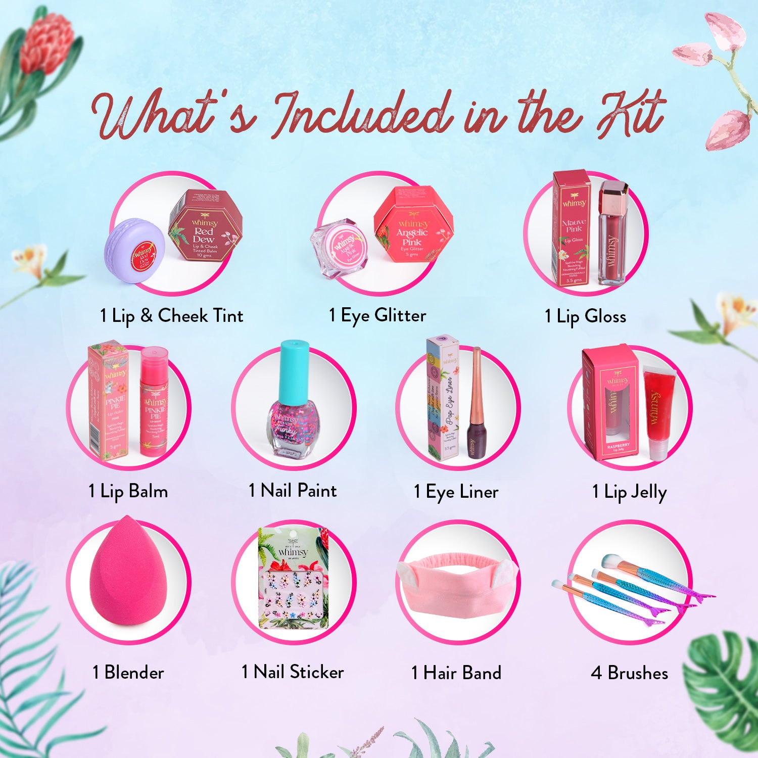 Whimsy Beauty Blossom Beauty Kit - Pack of 14