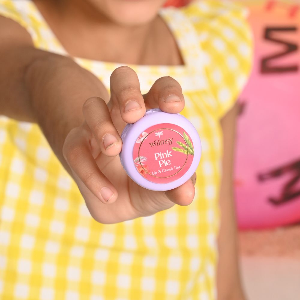 Combo of Lip & Cheek Tints - Pink Pie, Coral Wave and Red Dew For Teen and Preteen Girls