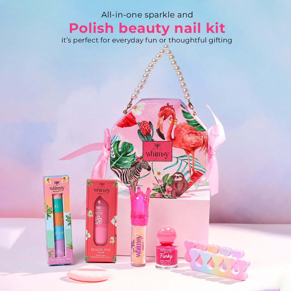 Whimsy Sparkle and Polish Beauty & Nail Kit - Pack of 6