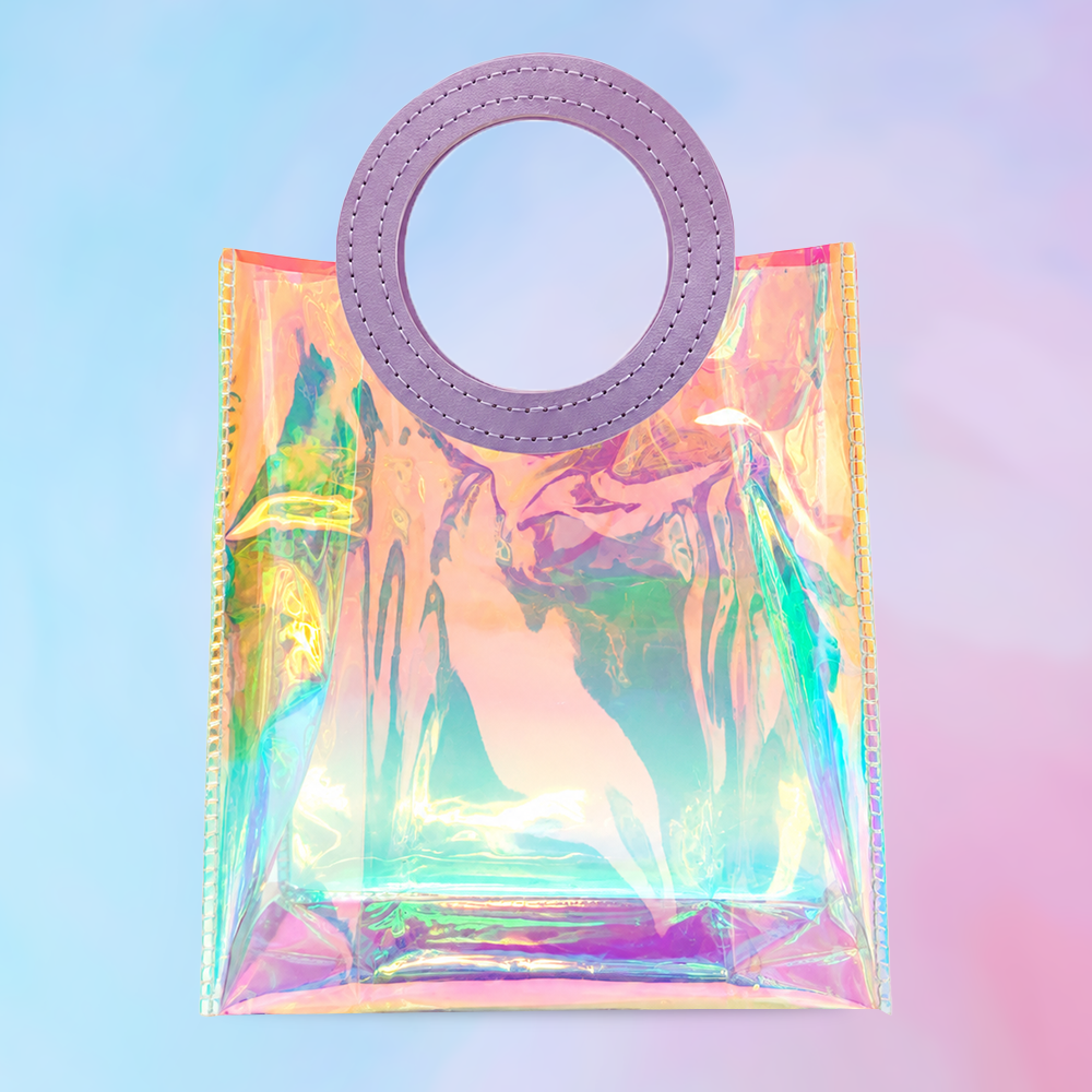 Whimsy Holographic Rainbow Beauty & Travel Pouch 16 x 24 cm