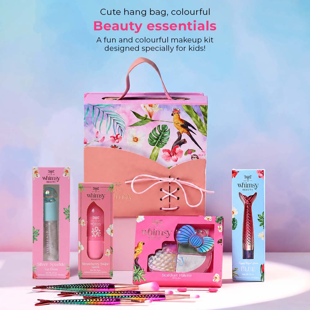 Whimsy Pretty Hang Bag Beauty Kit For Kids & Teens - Pack of 9
