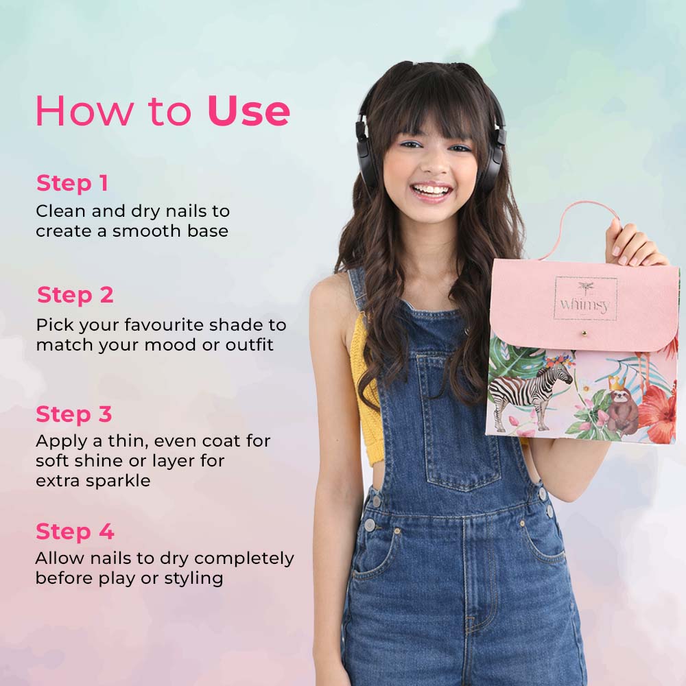 Whimsy Sweet Shine Nail Kit - Pack of 5