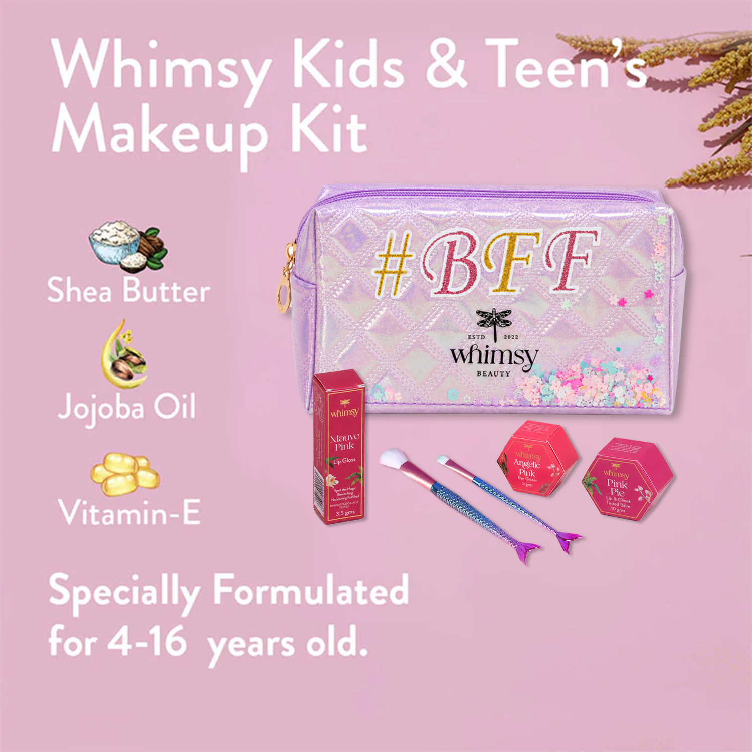 Whimsy Glitters Pouch Beauty Kit - Pack of 5