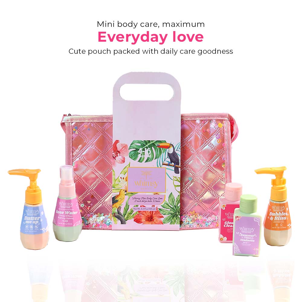 Whimsy Mini Body Care Love Pouch Kit For Kids & Teens