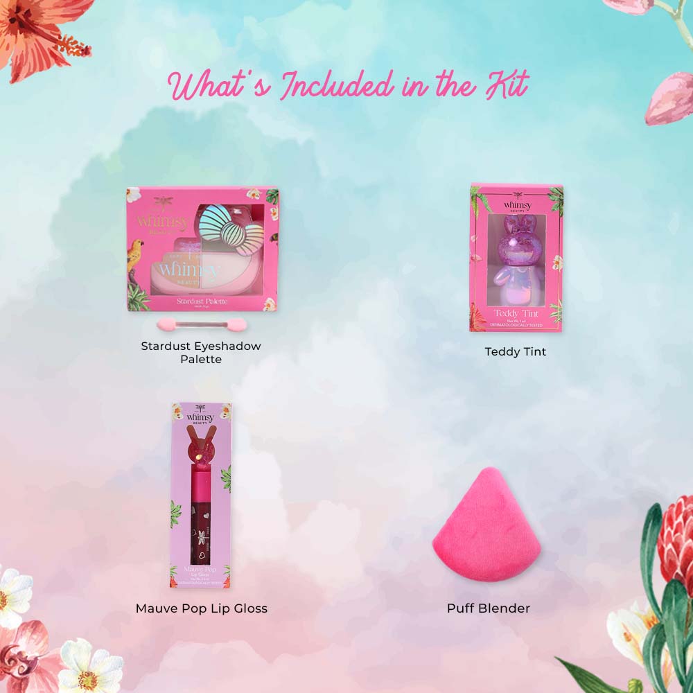 Whimsy Blush & Glow Beauty Kit -Pack of 4