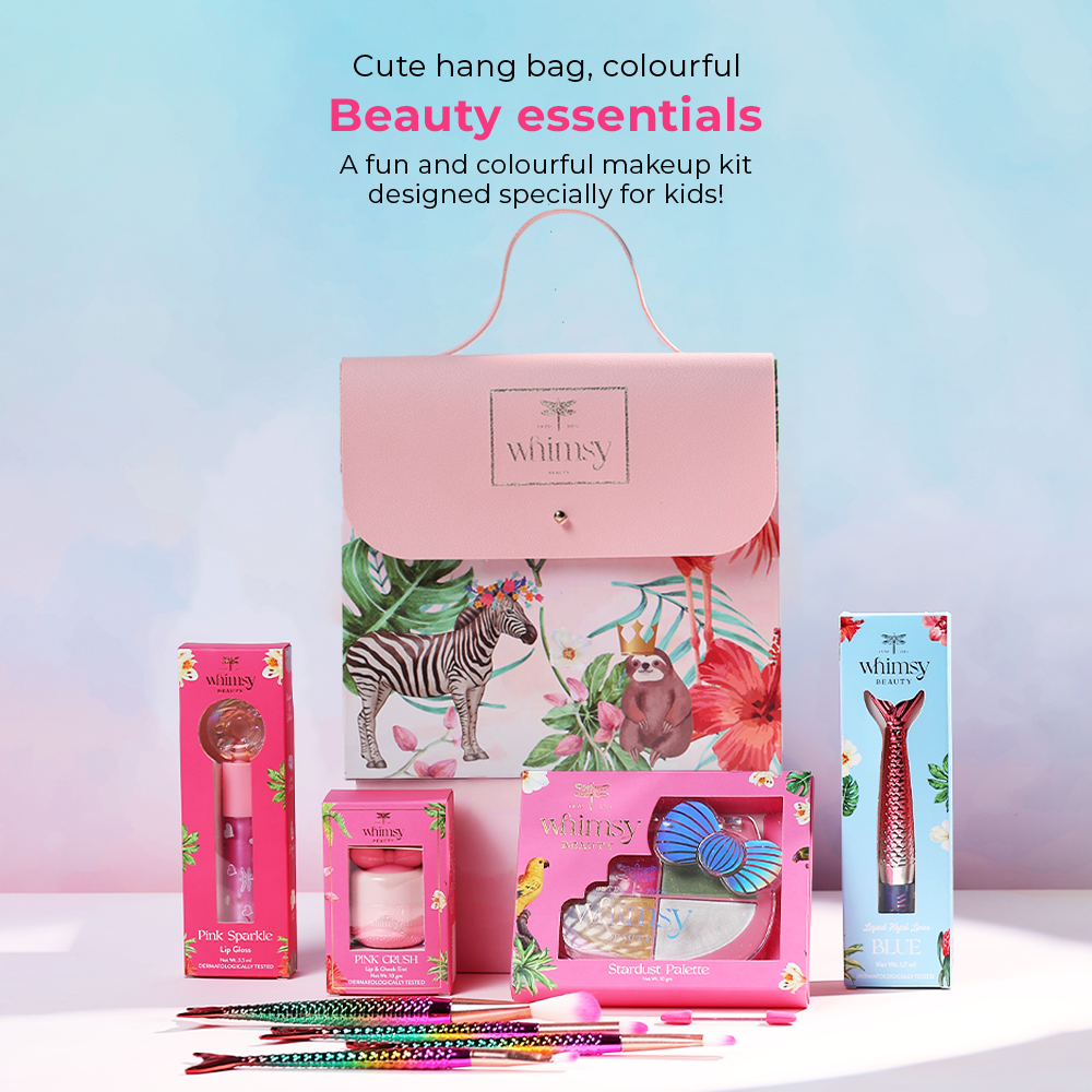 Whimsy Pretty Hang Bag Beauty Kit For Kids & Teens - Pack of 9
