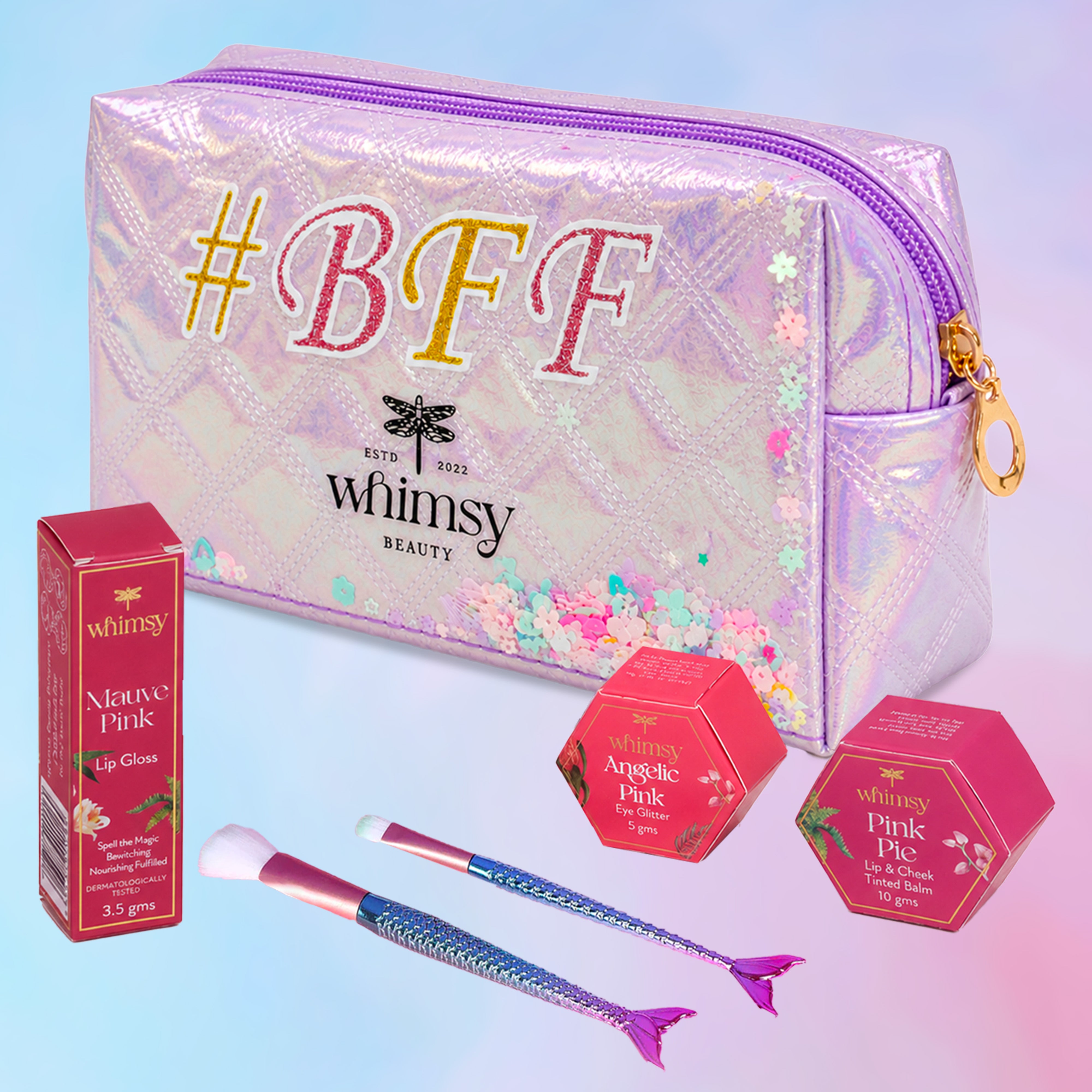Whimsy Glitters Pouch Beauty Kit - Pack of 5