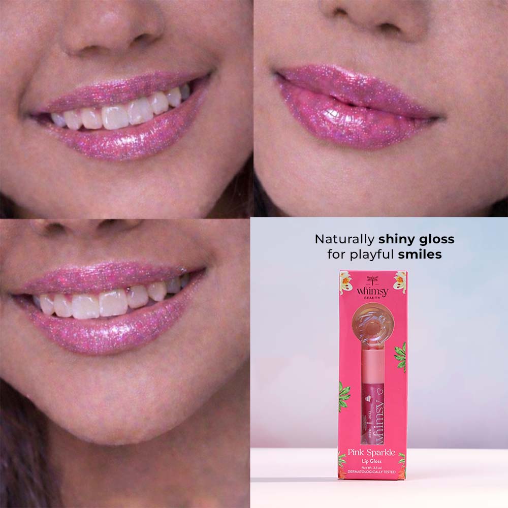 Pink Sparkle Lip Gloss