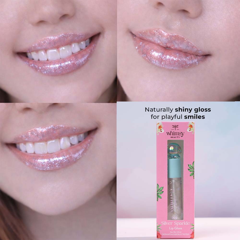 Silver Sparkle Lip Gloss - 3.5ml