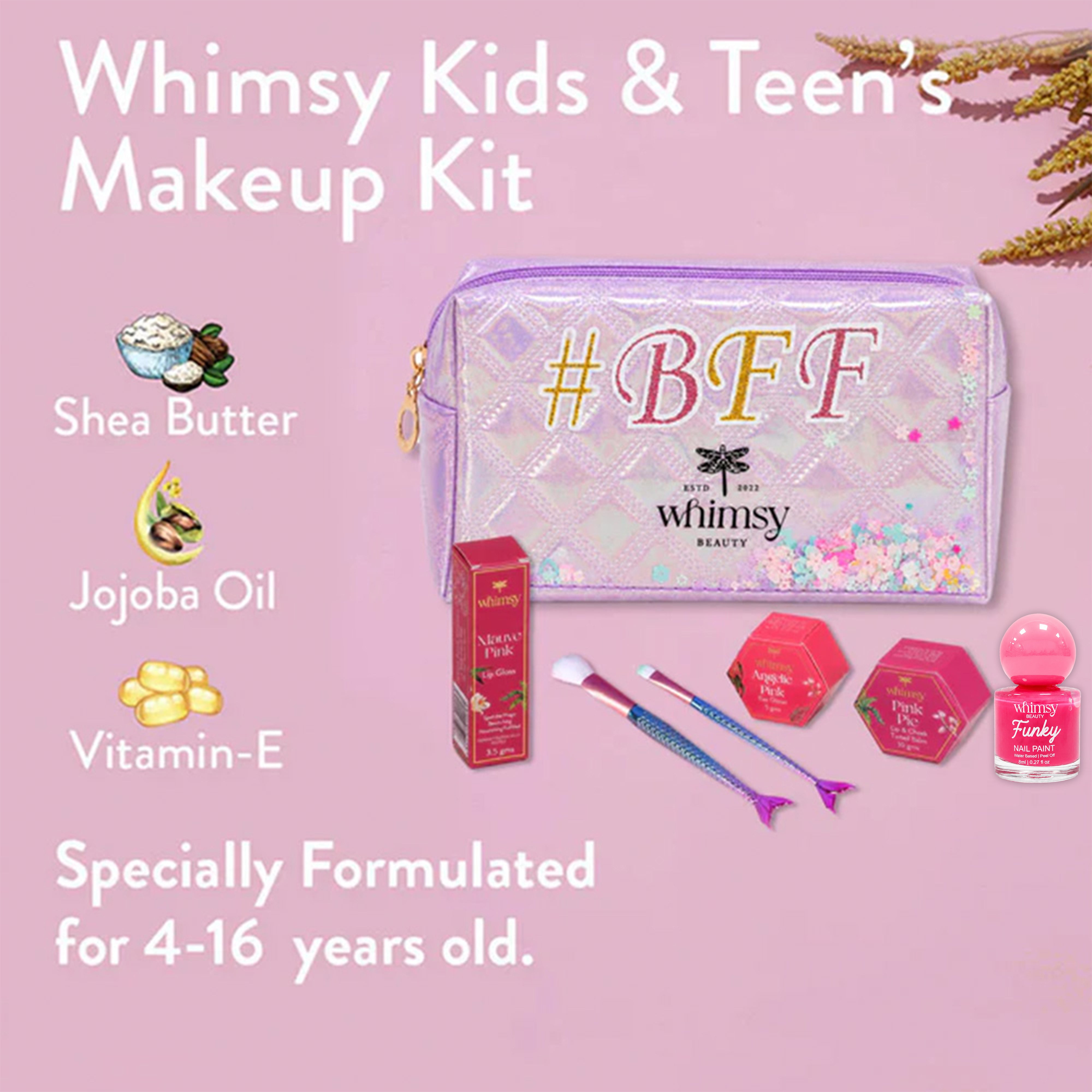 Whimsy Glitters Pouch Beauty Kit - Pack of 5