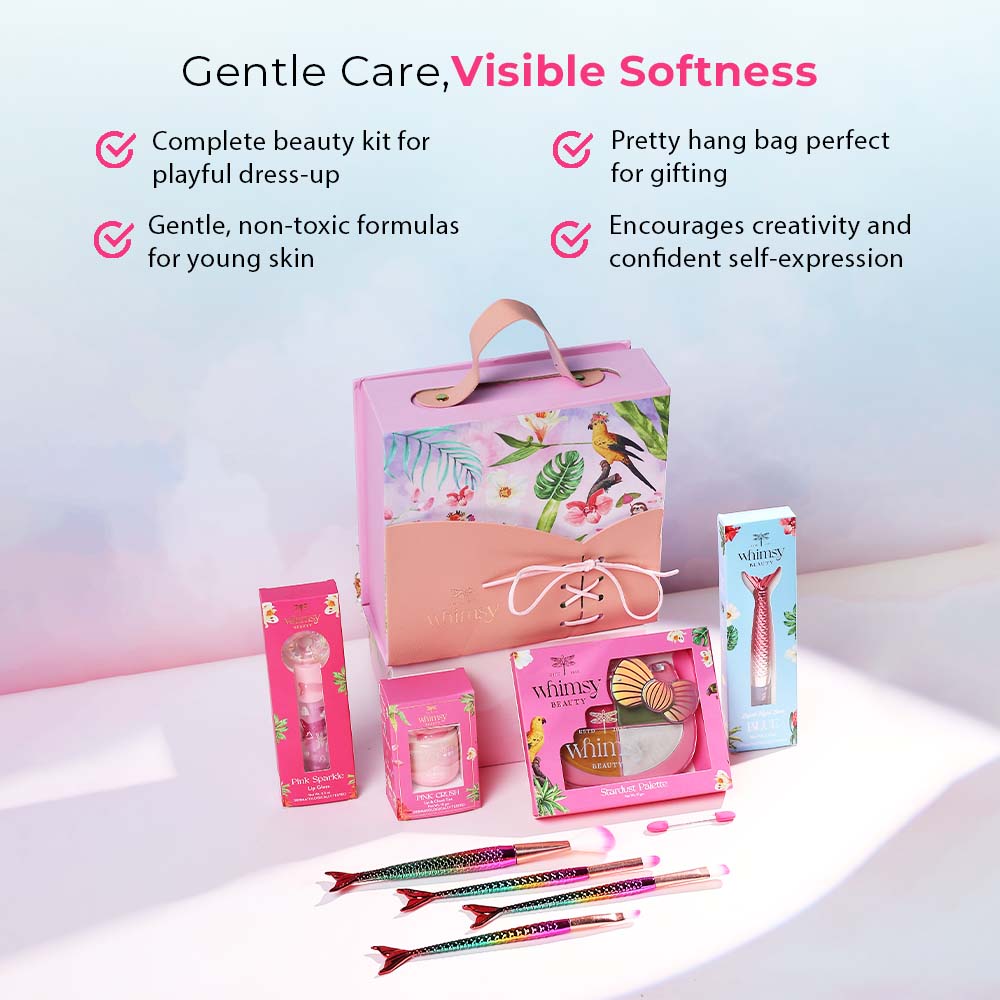 Whimsy Pretty Hang Bag Beauty Kit For Kids & Teens - Pack of 9