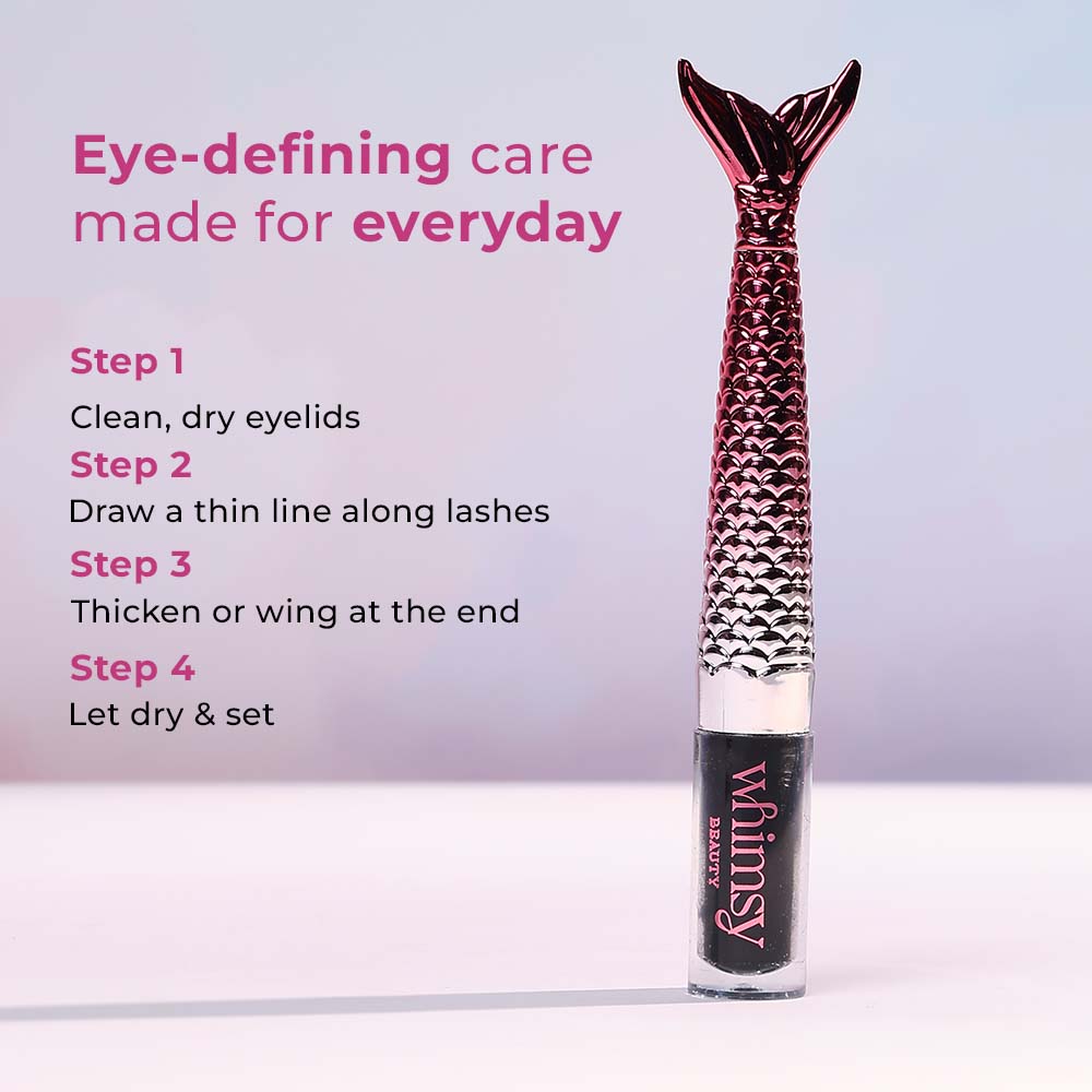 Mermaid Liquid Kajal Liner- Black