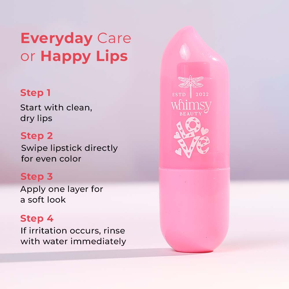 Whimsy Peachy Pop - Lipstick (Peach) - 4gm