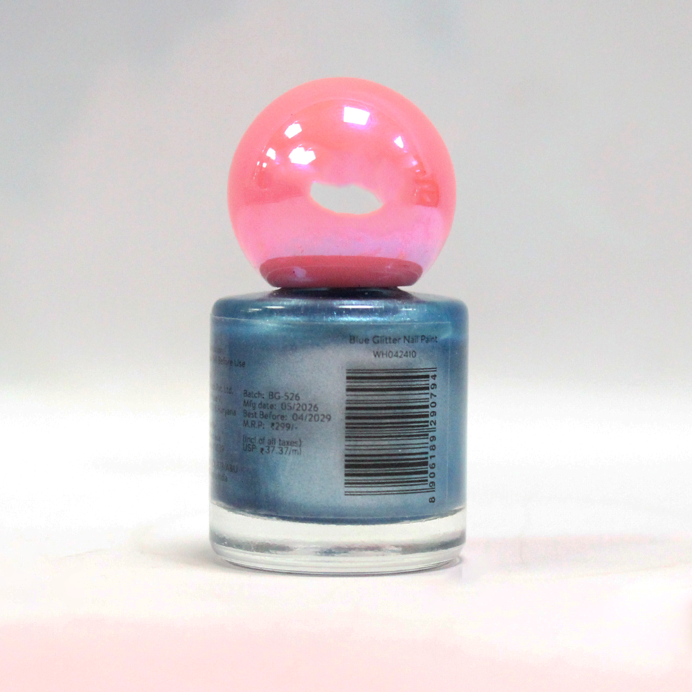 Whimsy Funky Blue Glitter Nailpaint - 8ml