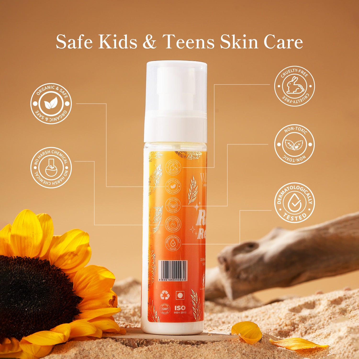 Whimsy Ray Rebels Sunscreen Spray - 100 ML (4-16 Years)
