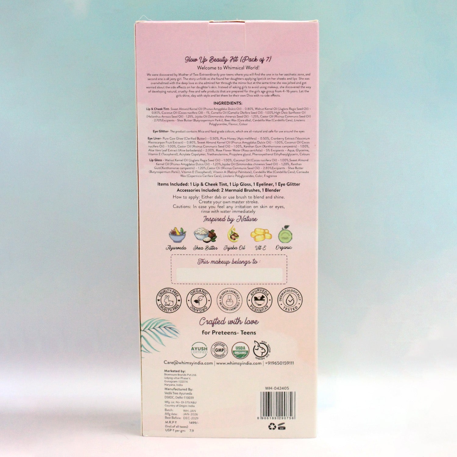 Whimsy Glow-Up Beauty Kit - Pack of 7
