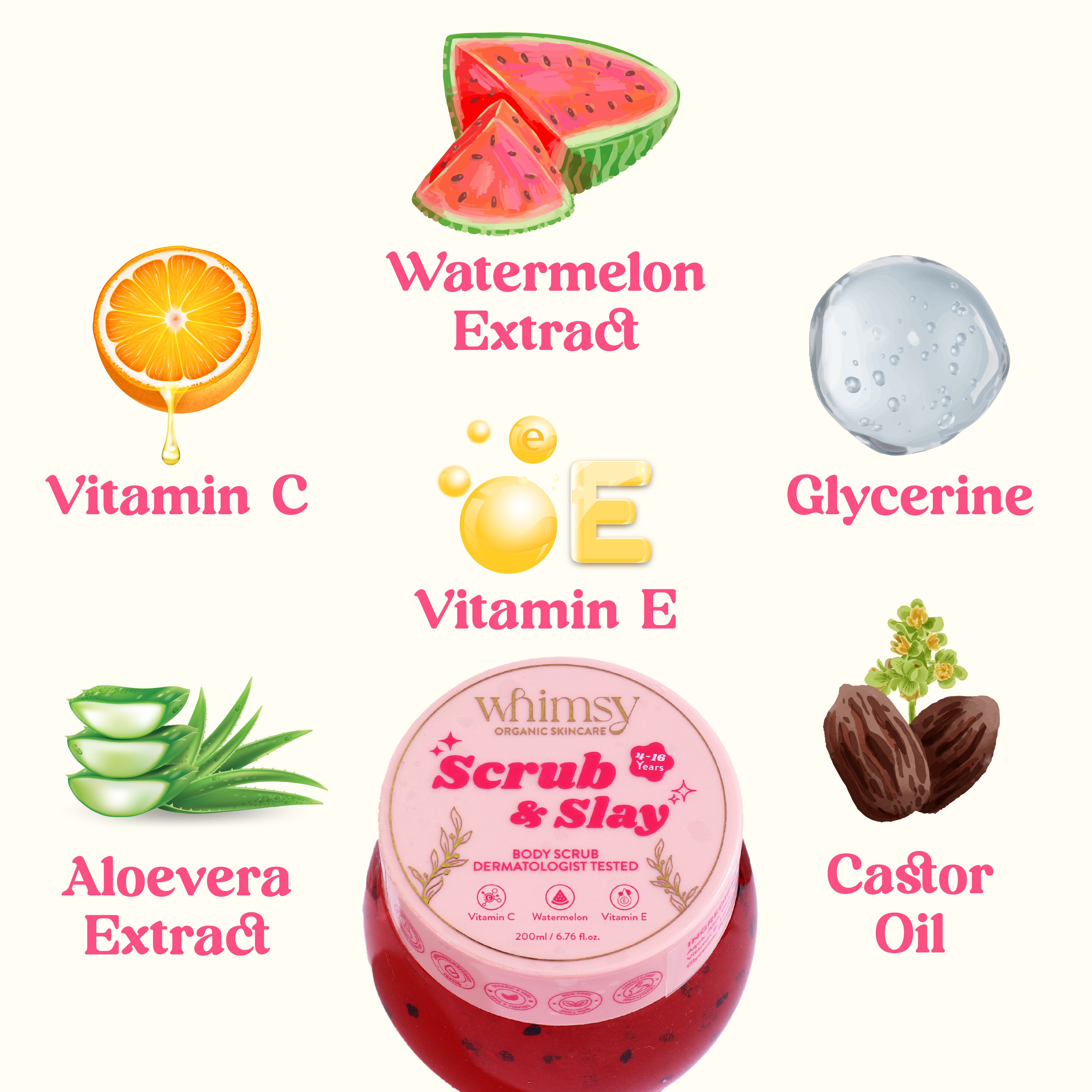 Whimsy Watermelon Body Scrub (4-16 Years)