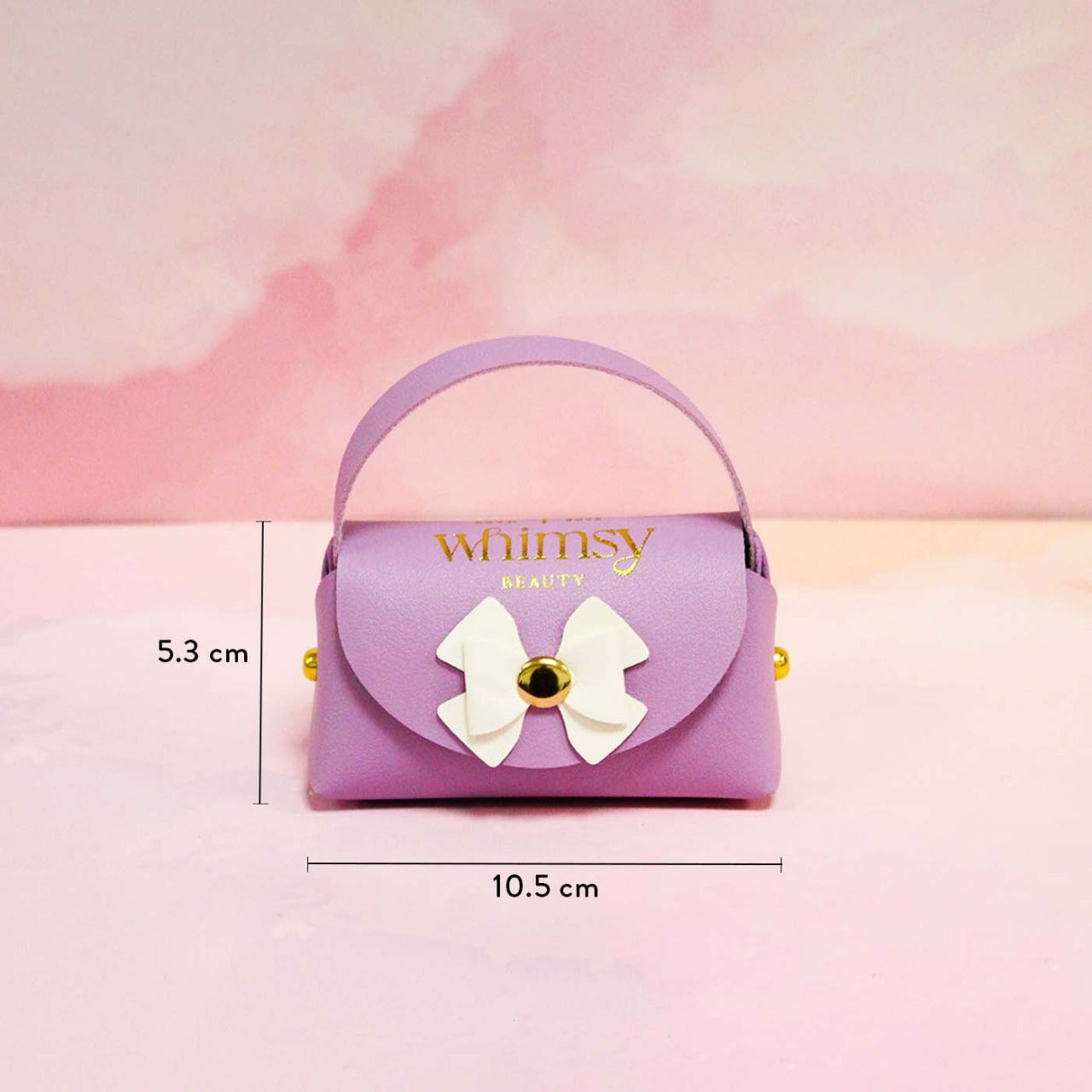 Whimsy Little Princess Cute Bow Lavender Handbag
