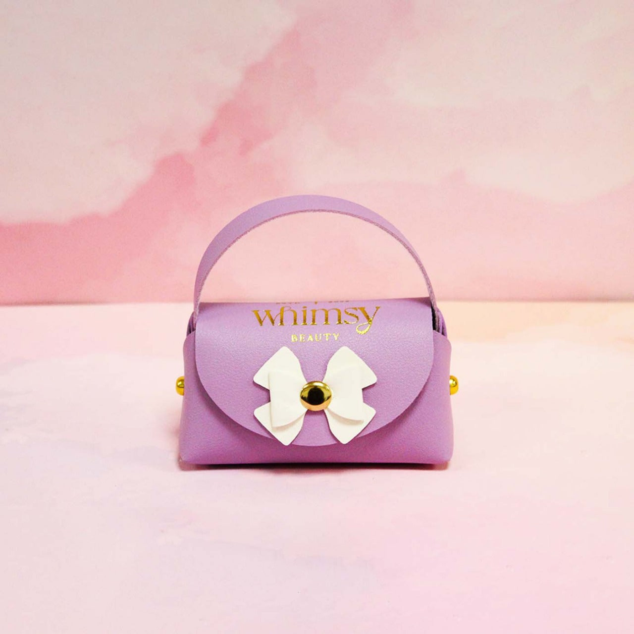 Whimsy Little Princess Cute Bow Lavender Handbag