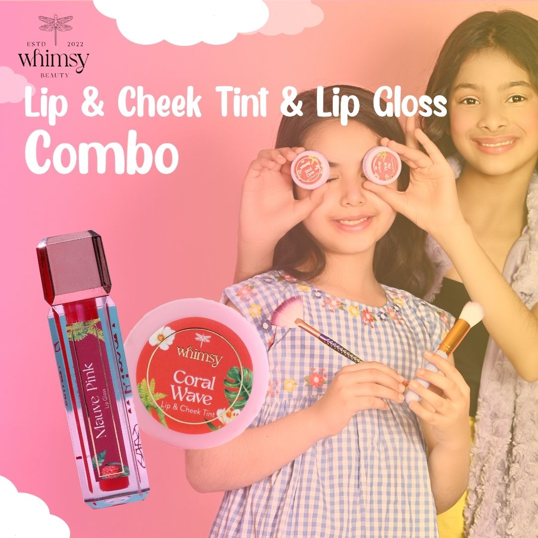 Combo of - Gloss ‘N’ Go - Lip Gloss and Coral Wave - Lip & Cheek Tint For Teens