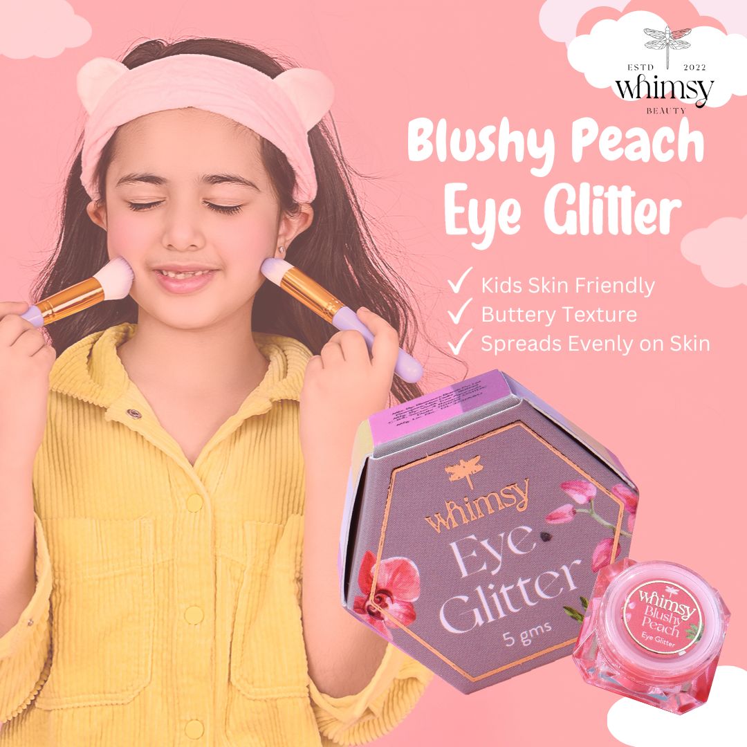 Blushy Peach -  Eye Glitter For Preteen and Teens Girls