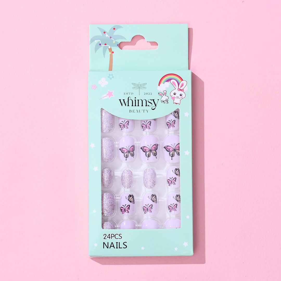 Whimsy Butterfly Press ON Nails