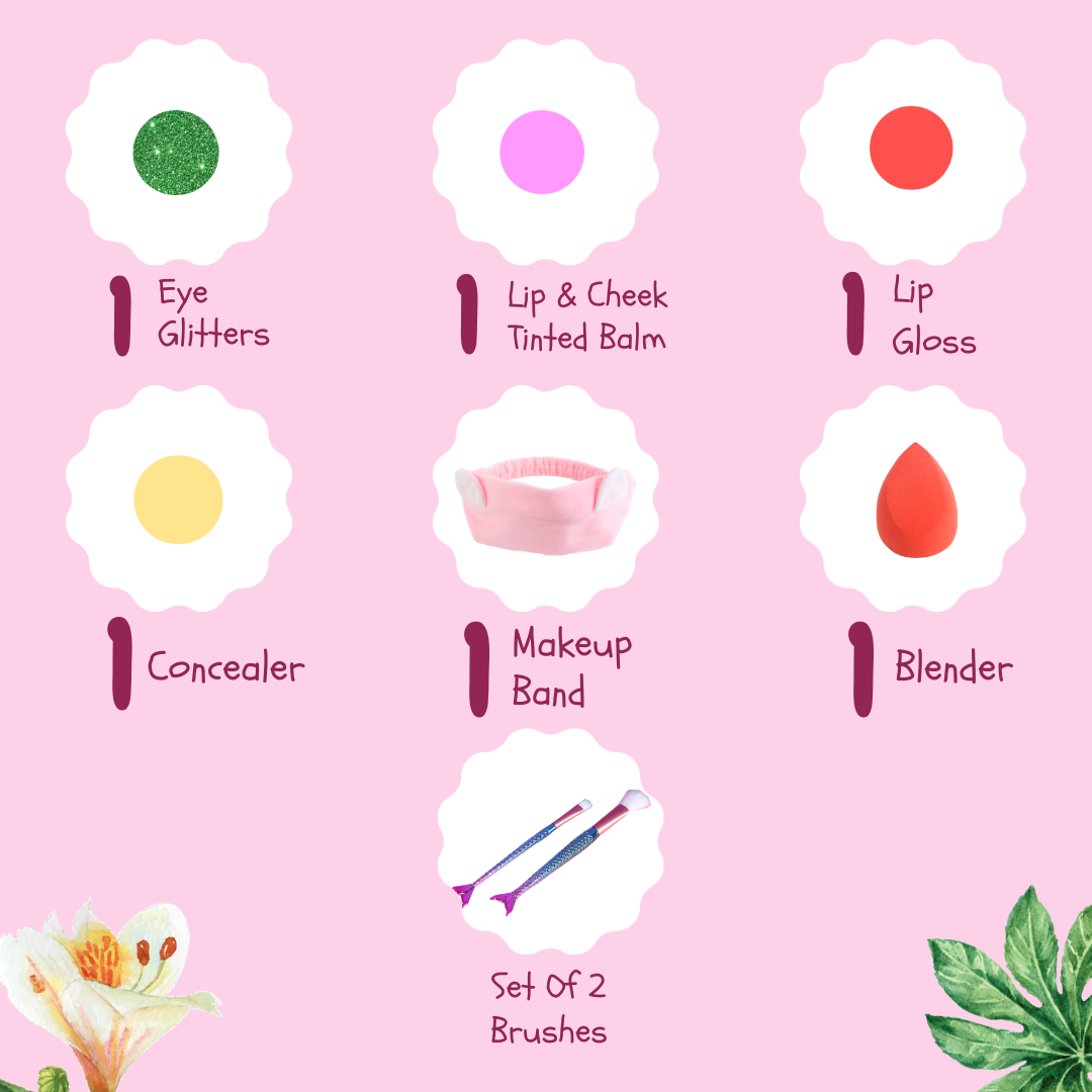 Glow-Up Beauty Kit - For Girls (pack of 7)
