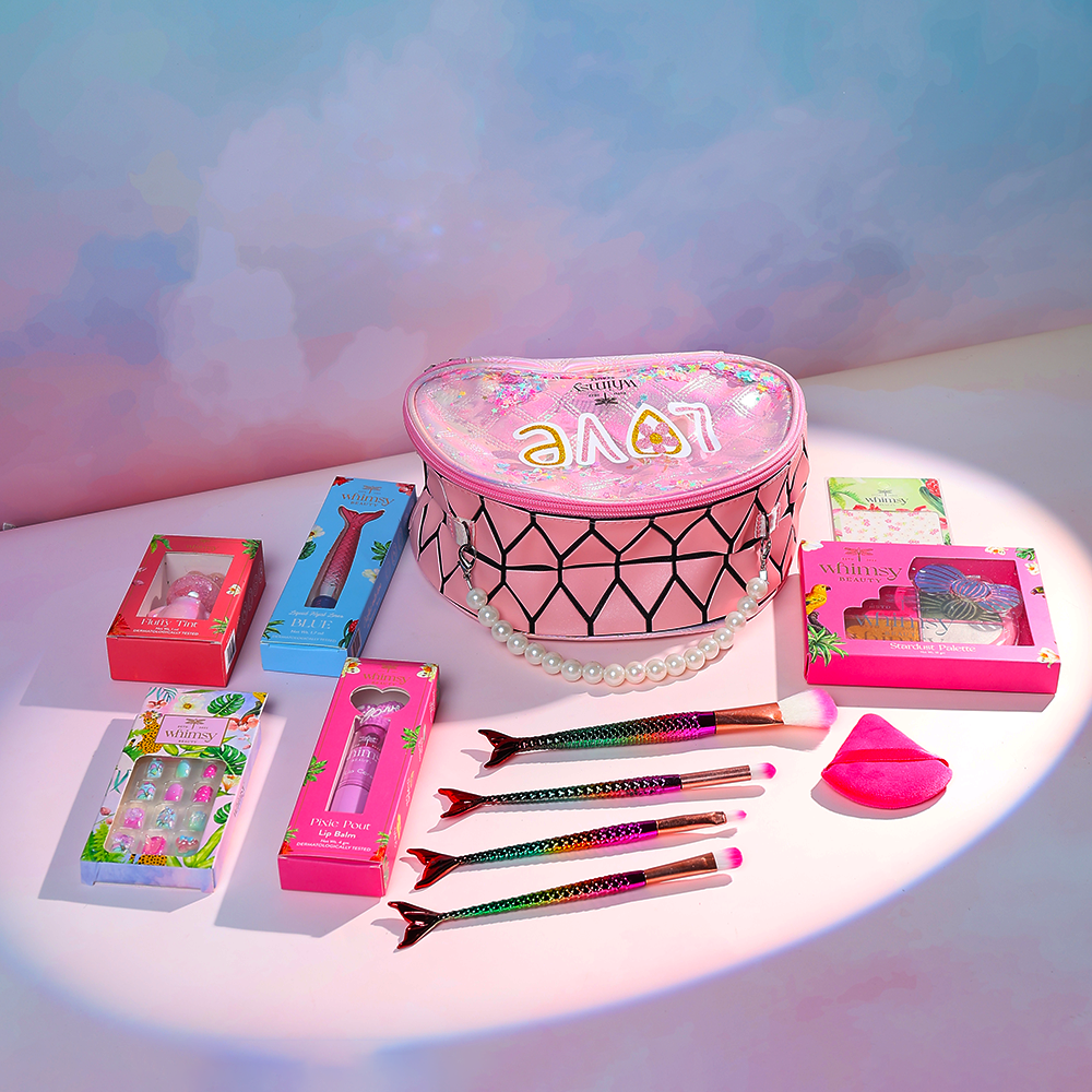 Whimsy Love Vanity Beauty Kit For Kids & Teens - Pack of 11