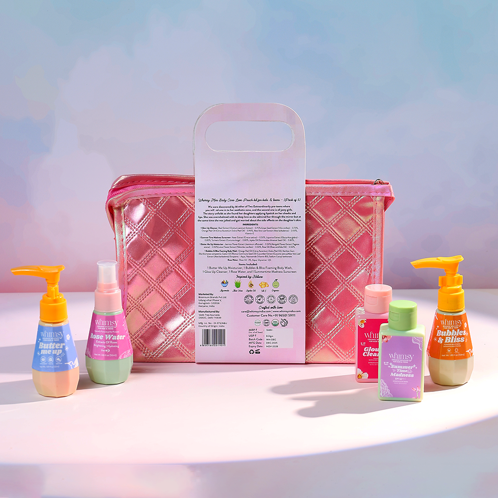 Whimsy Mini Body Care Love Pouch Kit For Kids & Teens