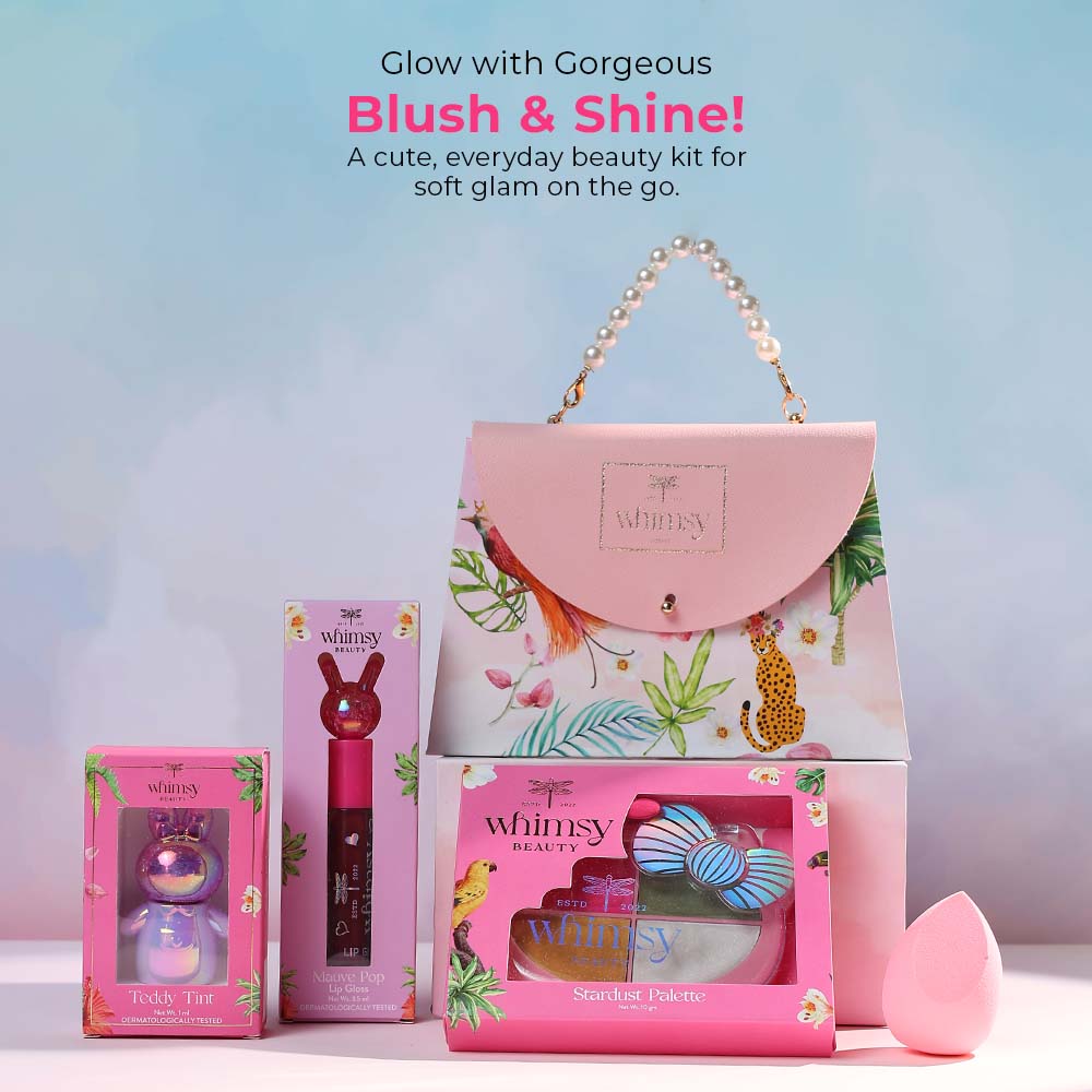 Whimsy Blush & Glow Beauty Kit -Pack of 4