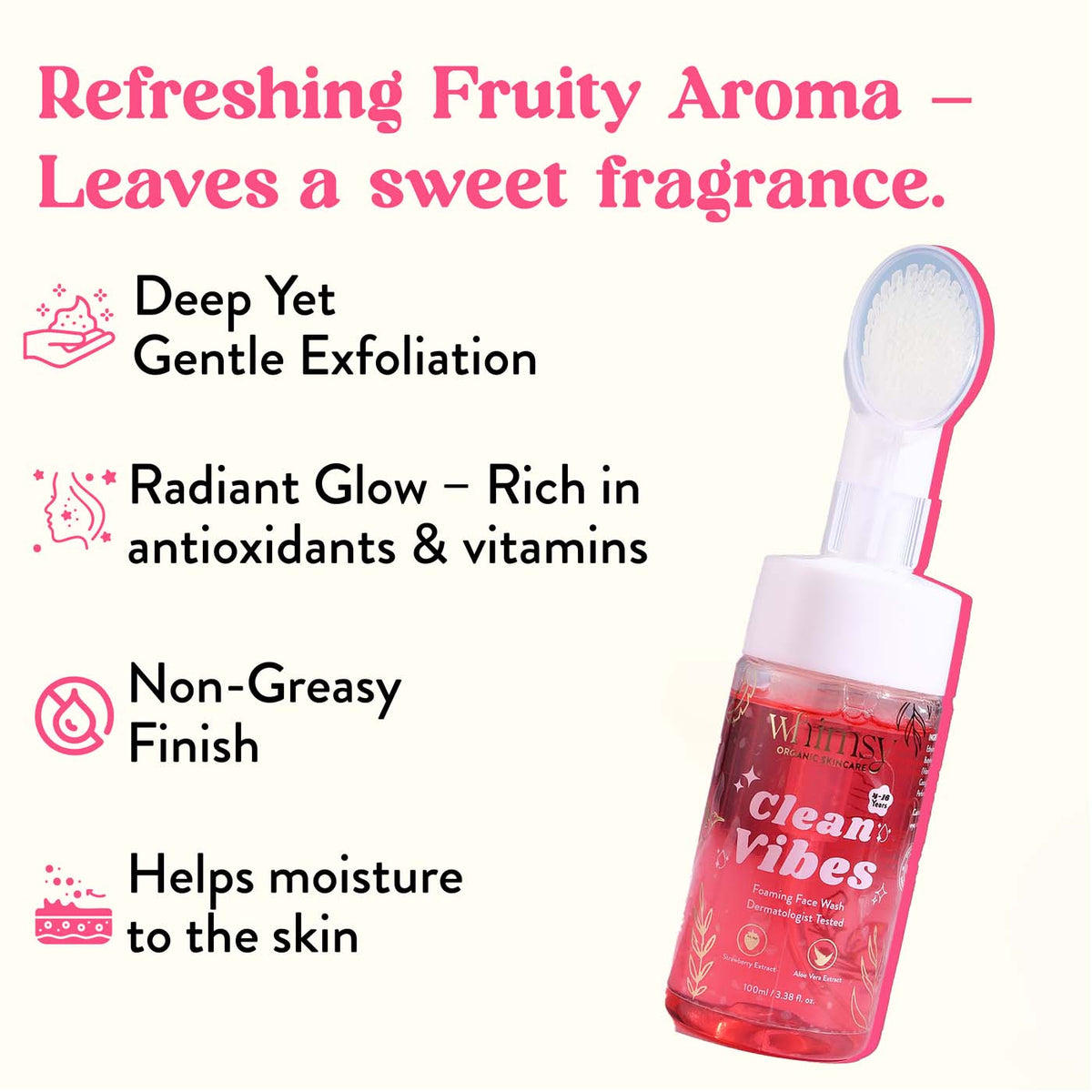 Whimsy Clean Whismy Clean Vibes Foaming Face Wash - 100ml