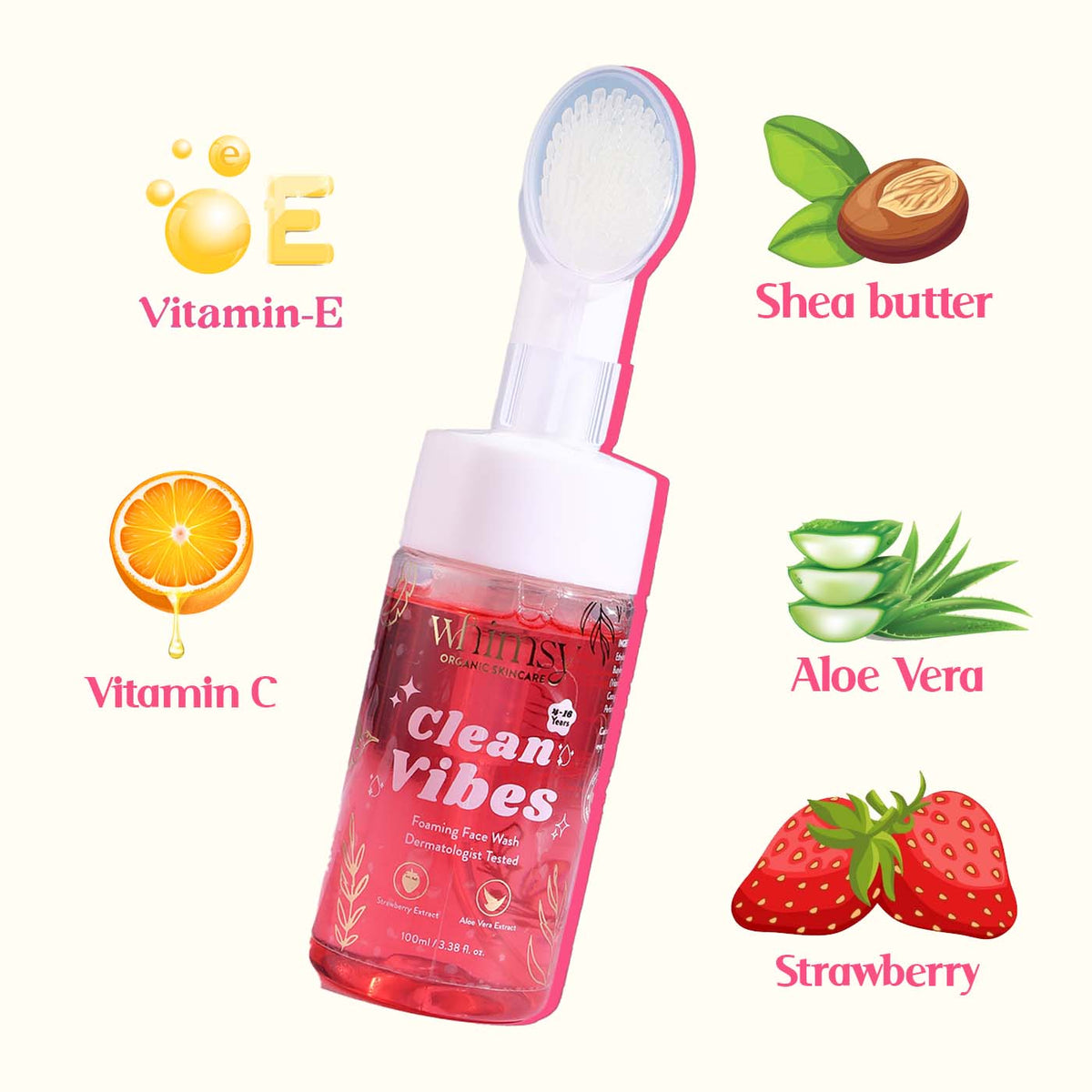 Whimsy Clean Whismy Clean Vibes Foaming Face Wash - 100ml