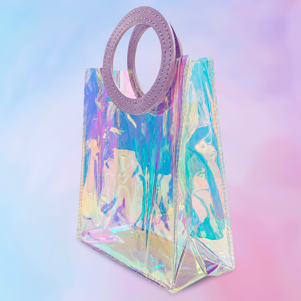 Whimsy Holographic Rainbow Beauty & Travel Pouch 16 x 24 cm