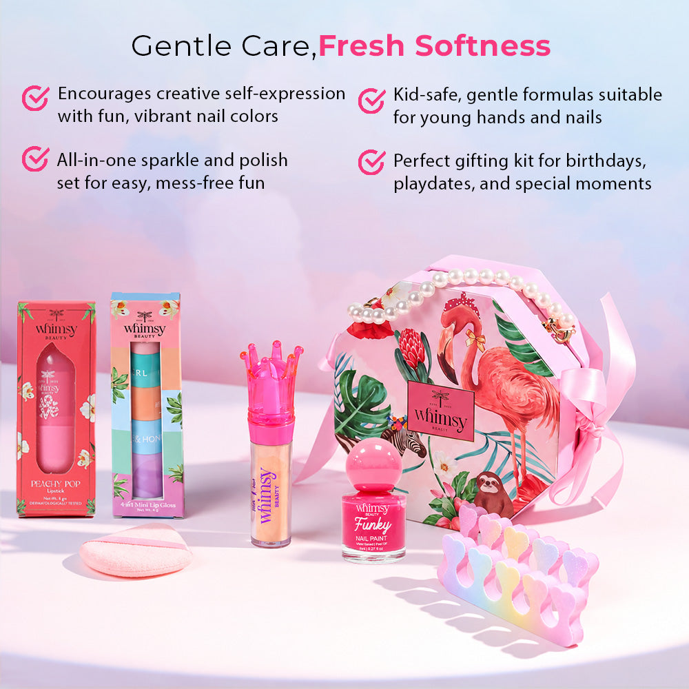 Whimsy Sparkle and Polish Beauty & Nail Kit - Pack of 6
