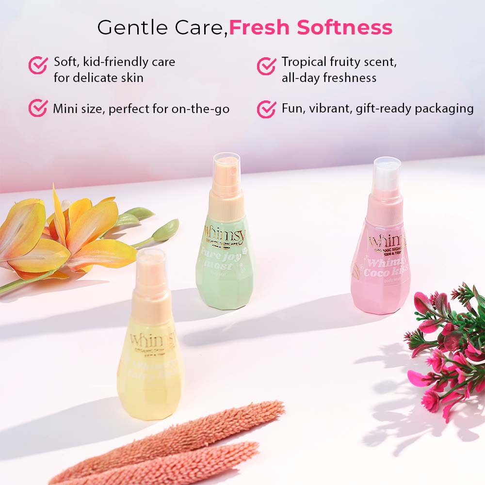 Whimsy Mini Tropical Bloom Body Mist Kit for Kids & Teens - Pack of 3