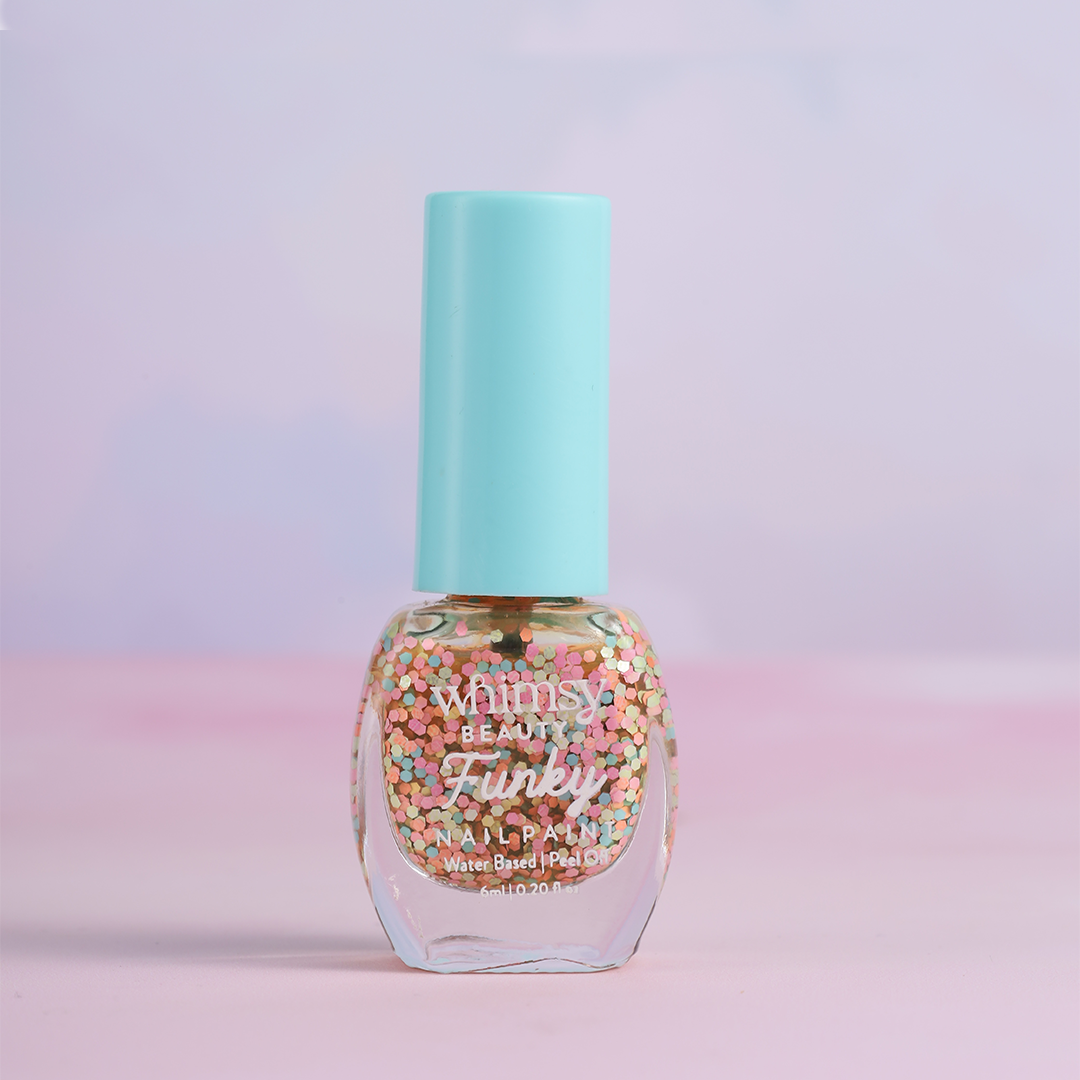 Whimsy Funky Coloured Confetti Glitter Nail Paint
