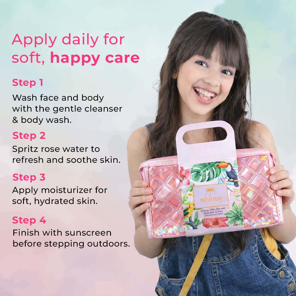 Whimsy Mini Body Care Love Pouch Kit For Kids & Teens