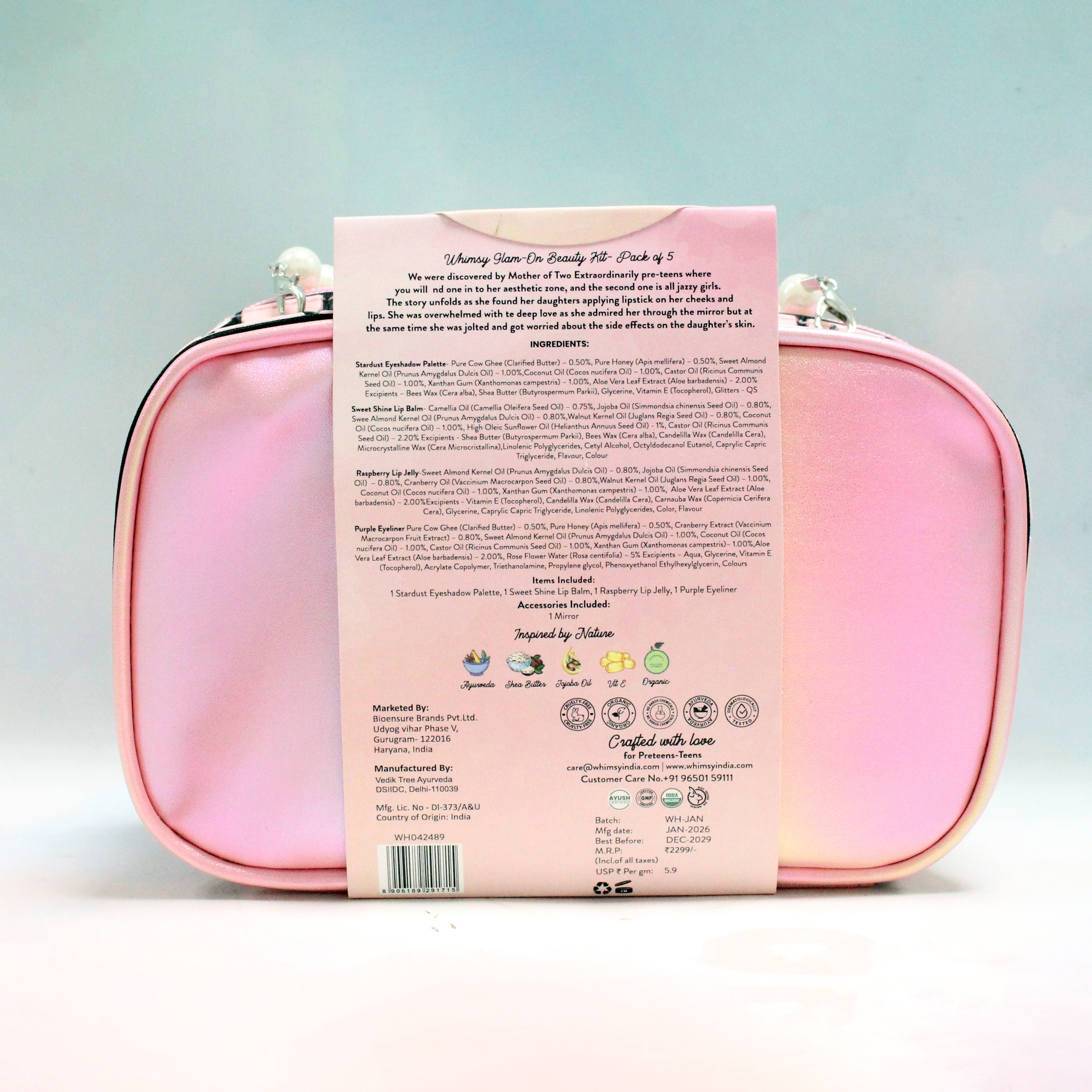 Whimsy Glam-On Beauty Kit - Pack of 5