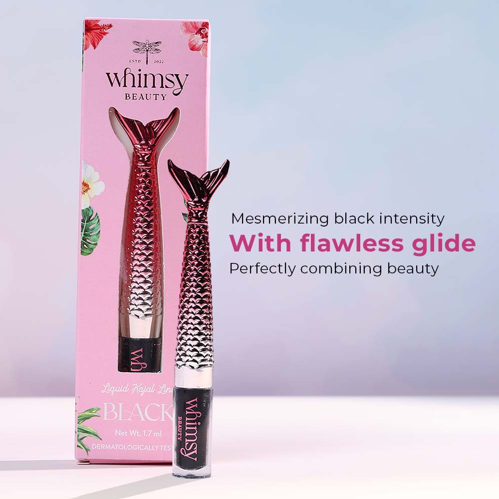 Mermaid Liquid Kajal Liner- Black