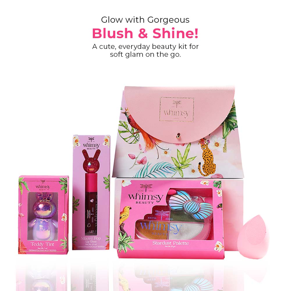 Whimsy Blush & Glow Beauty Kit -Pack of 4
